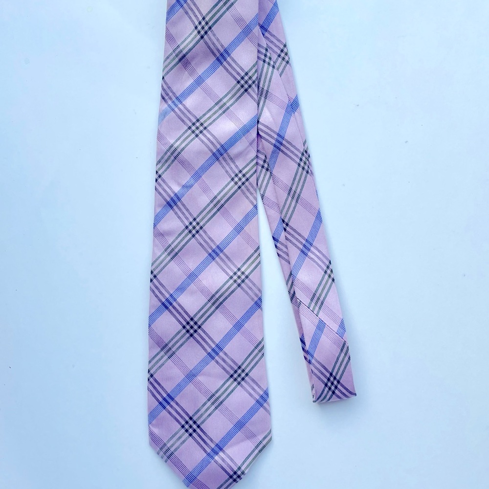 Burberry Men’s Standard Check Silk Tie - pink